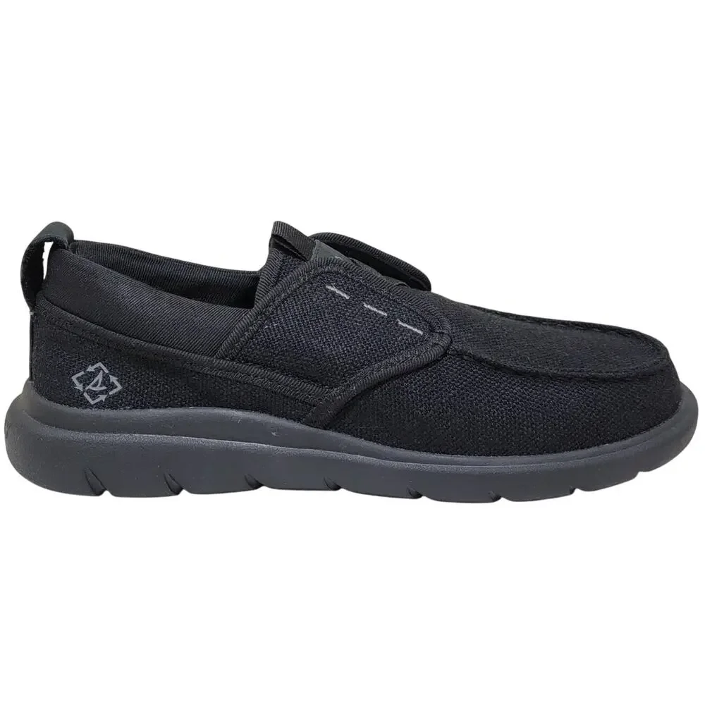 Sperry Top-Sider Men Seacycled Captain Moc Boat Shoes Size US 8.5M Black Baja